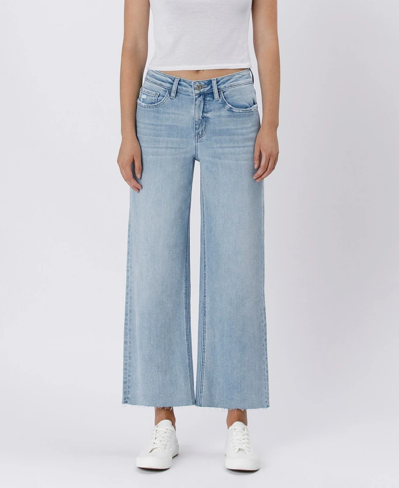 Vervet Women's High Rise Wide Leg Jeans