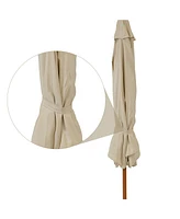 8.5 ft Outdoor Patio Umbrella with Push Button Tilt and Crank