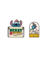 Disney Stitch It's Stitch-mas Time 2-Piece Lapel Pin Set