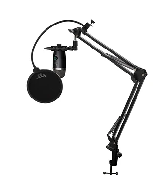 Blue Yeti Nano Premium Usb Mic (Black) with Knox Gear Boom Arm Bundle