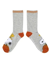 Peanuts Women's Snoopy & Woodstock Halloween 5-Pair Casual Crew Socks