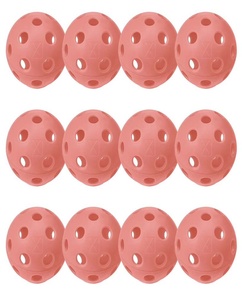 Franklin Sports X-26 Indoor Pickleballs - 12 Pack Orange