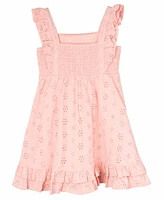 Rare Editions Little and Toddler Girls Eyelet Dress