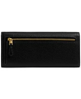 Coach Mila Leather Long Flap Wallet