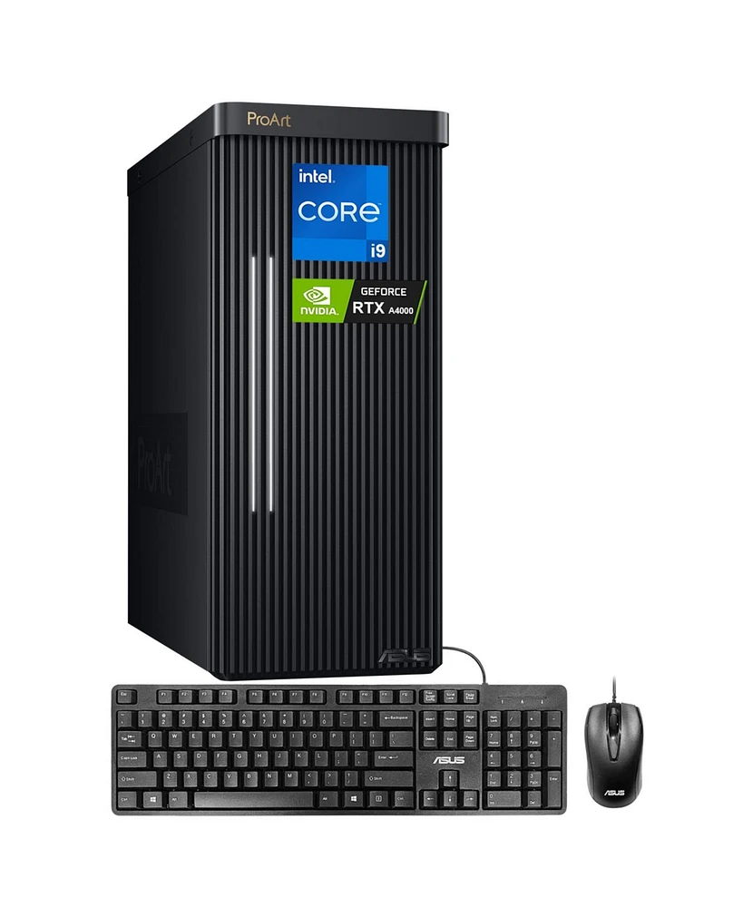 Asus ProArt Daily Tower Desktop Intel Core i9 13900 32GB Ram Nvidia GeForce Rtx A4000 2TB Ssd Storage Windows 11 Pro - Black