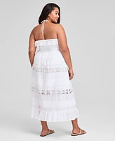 And Now This Trendy Plus Cotton Lace Maxi Dress, Exclusively at Macy's