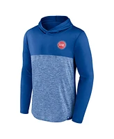 Fanatics Men's Royal Detroit Pistons Iconic Defender Lightweight Pullover Hoodie