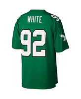 Men's Mitchell & Ness Reggie White Kelly Green Philadelphia Eagles Big and Tall 1990 Retired Player Replica Jersey