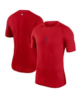 Nike Men's Red Los Angeles Angels Authentic Collection Performance Raglan T-Shirt