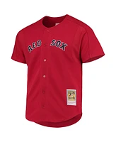 Men's Mitchell & Ness David Ortiz Red Boston Sox Cooperstown Collection Mesh Batting Practice Jersey