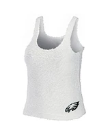 Women's Wear by Erin Andrews Cream Philadelphia Eagles Cozy Scoop Neck Tank Top Pants Sleep Set