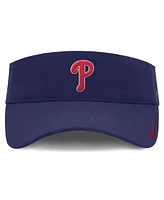 Nike Men's Navy Philadelphia Phillies Primetime Bozz Ace Performance Adjustable Visor Hat