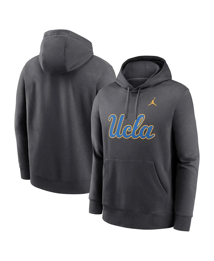 Jordan Men's Anthracite Ucla Bruins Primetime Club Fleece Pullover Hoodie