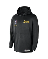 Nike Men's Black Los Angeles Lakers 2024/25 On-Court Authentic Practice Yoga Restore Lightweight Pullover Hoodie