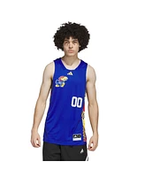 Adidas Men's 00 Royal/Red Kansas Jayhawks Black History Month Basketball Jersey