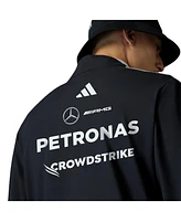 Adidas Men's Black Mercedes-amg Petronas F1 Team Wear Quarter-Zip Pullover Sweatshirt