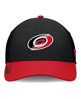 Fanatics Men's Black/Red Carolina Hurricanes Authentic Pro Rink Flex Hat