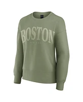Fanatics Women's Green Boston Red Sox Elements Flow Pullover Top