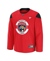 Fanatics Men's Red Florida Panthers Home Practice Jersey