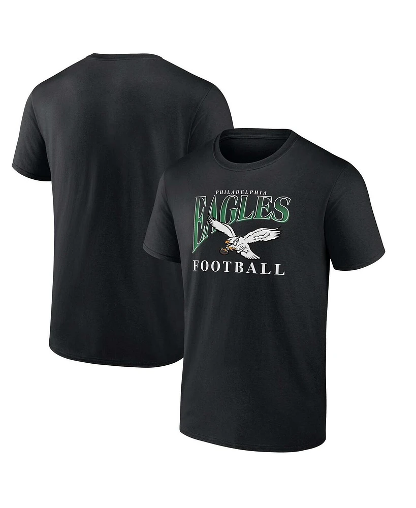 Fanatics Men's Black Philadelphia Eagles Football T-Shirt