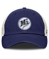 Nike Men's Royal/Natural Seattle Mariners Cooperstown Collection Club Trucker Adjustable Hat