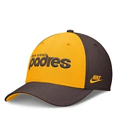 Nike Men's Brown/Gold San Diego Padres Rise Swoosh Performance Flex Hat