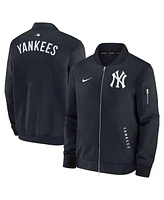 Nike Men's Navy/ New York Yankees Authentic Collection Dugout Full-Zip Bomber Jacket