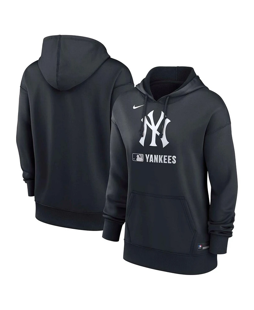 Nike Women's Navy New York Yankees Authentic Collection Performance Pullover Hoodie