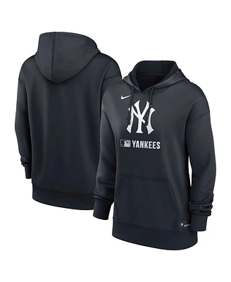 Nike Women's Navy New York Yankees Authentic Collection Performance Pullover Hoodie