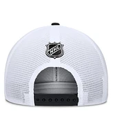 Fanatics Men's Black/Silver Los Angeles Kings Authentic Pro A-Frame Rink Adjustable Hat