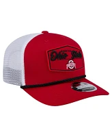 New Era Men's Scarlet Ohio State Buckeyes 9SEVENTY Stretch-Snap Adjustable Hat