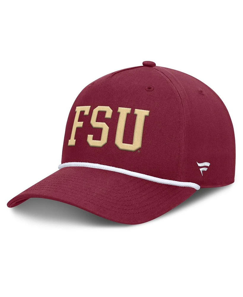 Fanatics Men's Garnet Florida State Seminoles Foul Ball Rope Adjustable Hat