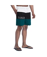 G-iii Sports by Carl Banks Men's Midnight Green/Black Philadelphia Eagles Sunrise Volley Swim Shorts