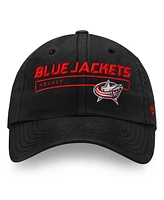 Fanatics Men's Black Columbus Blue Jackets Authentic Pro Rink side Fundamental Adjustable Hat