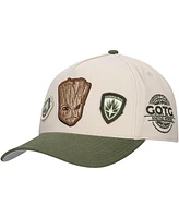 Lids Men's Cream Guardians of the Galaxy Groot A-Frame Adjustable Hat