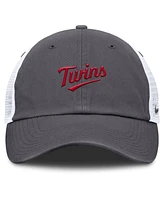 Nike Men's Gray Minnesota Twins Wordmark Club Adjustable Trucker Hat