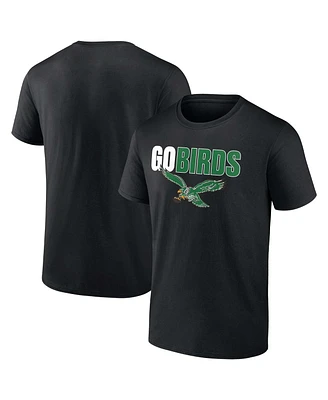 Fanatics Men's Black Philadelphia Eagles Go Birds T-Shirt