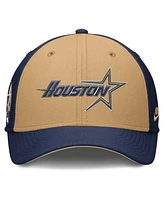 Nike Men's Navy/Gold Houston Astros Rise Swoosh Performance Flex Hat