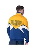 Starter Men's Gold/Royal Golden State Warriors Rush Applique Full-Zip Track Jacket