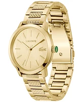 Lacoste Men's Metropole Gold Tone Stainless Steel Bracelet Watch, 39mm