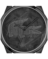 Lacoste Men's Le Croc Ionic Plated Black Steel Bracelet Watch, 43mm