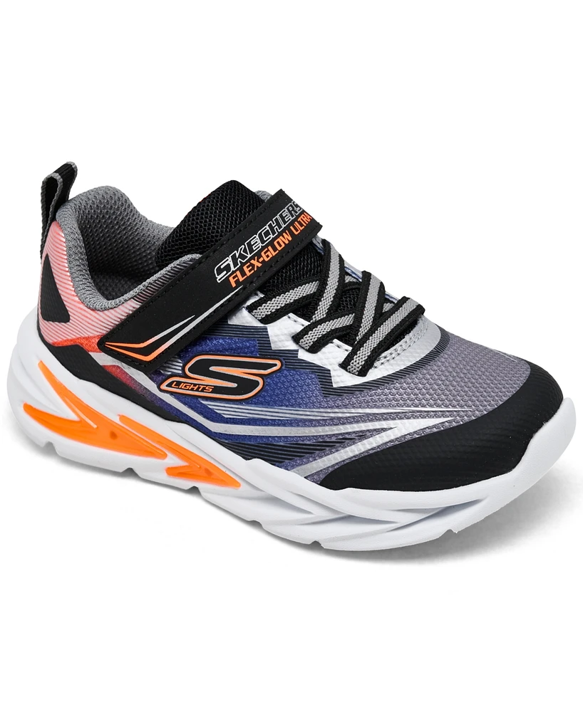 Skechers Toddler Kids S Lights: Flex-Glow Ultra Fastening Strap Light-Up Casual Sneakers from Finish Line