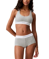 Calvin Klein Women's Ribbed Boyshort Underwear QF8024