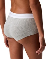 Calvin Klein Women's Ribbed Boyshort Underwear QF8024