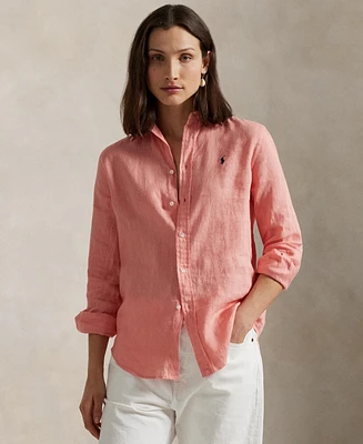 Polo Ralph Lauren Women's Classic-Fit 100% Linen Shirt