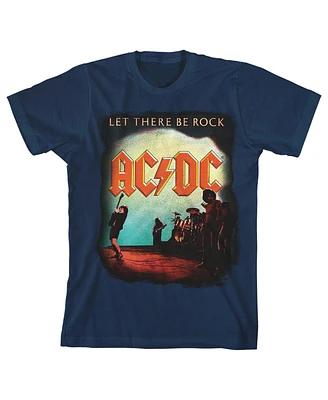 Ac/Dc Boys Let There Be Rock Navy Short-Sleeve T-shirt-x-Large