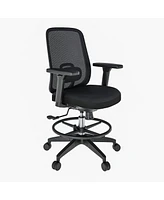 FlexiSpot C2HB-Foam Ergonomic High-Back Office Chair, Black