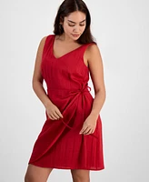 Sam Edelman Women's Faux-Wrap Sleeveless Mini Dress