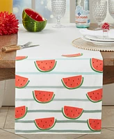 Saro Lifestyle Refreshing Watermelon Slice Table Runner, 16" x 70"