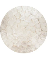 Saro Lifestyle Wavy Capiz Shell Placemat, Set of 4